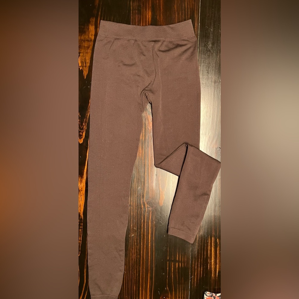 Fleece lined leggings.